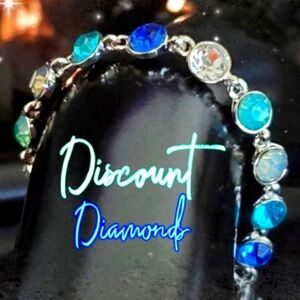 Multi Colored Topaz Tennis Bracelet on 925 Sterling Silver